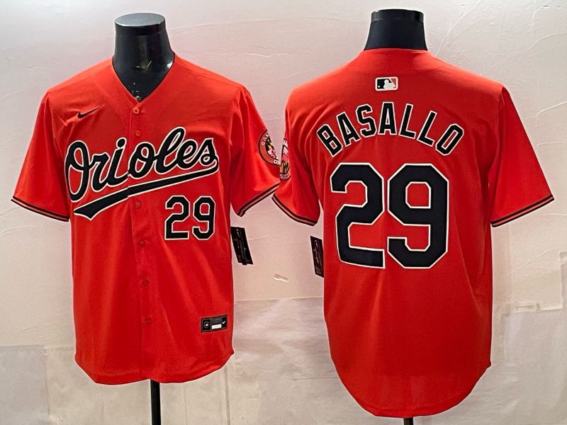 Men Baltimore Orioles #29 Basallo Orange Game 2026 Nike MLB Jersey style 001->baltimore orioles->MLB Jersey
